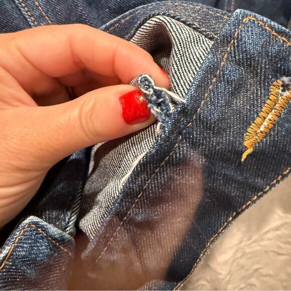 Vintage 90s Fubu Men's Denim Trucker Jacket XL Needs Minor Repairs - Picture 7 of 12